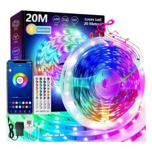 Tira de luces RGB 20 metros WiFi y control remoto