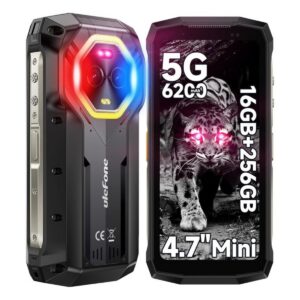 Ulefone Armor Mini 20 Pro 5G Celular 16GB+256GB -Negro