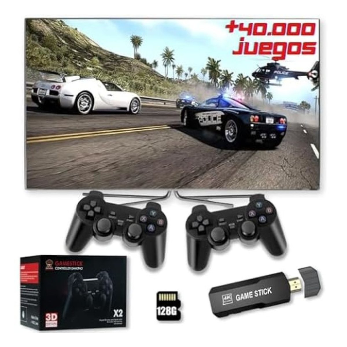 X2 plus 4k retro Game stick videojuego doméstico de alta definición.