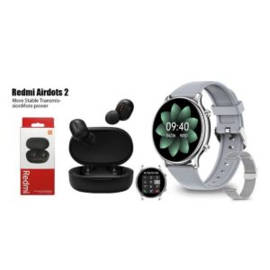 Y66-Plata reloj inteligente deportivo+combo Redmi AirDots2