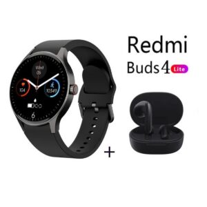Y80 reloj inteligente deportivo Negro + Redmi Buds 4 Lite - Negro