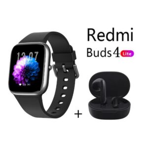 Y9PRO reloj inteligente Negro + xiaomi Redmi Buds 4 Lite - Negro