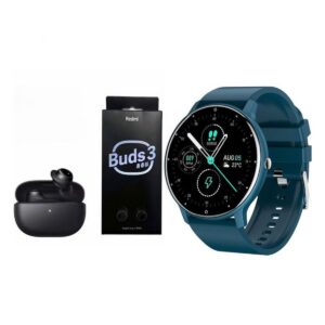 ZL02D reloj inteligente deportivo+combo XIAOMI RedMi Buds3Lite-Azul