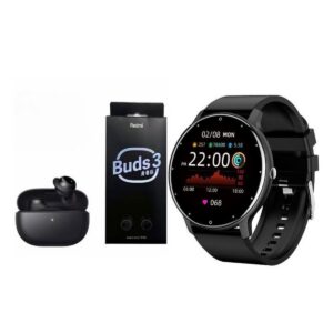 ZL02D reloj inteligente deportivo+combo XIAOMI RedMi Buds3Lite-Negro